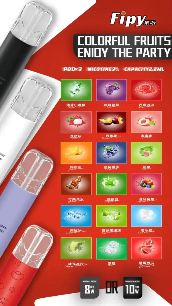 Fipy果派一代煙彈<br> [買三送一盒]<br> [買六送主機]